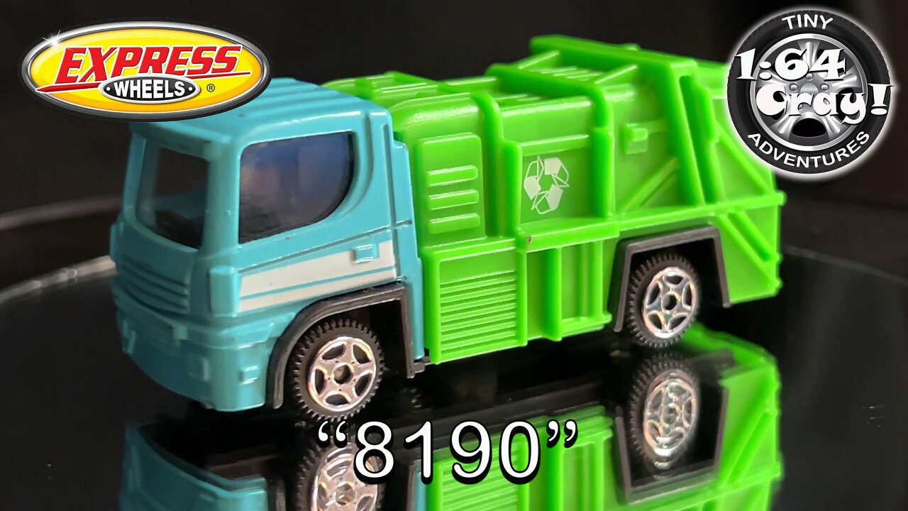 “8190” Recycle Truck in Blue/Green- Model by Express Wheels