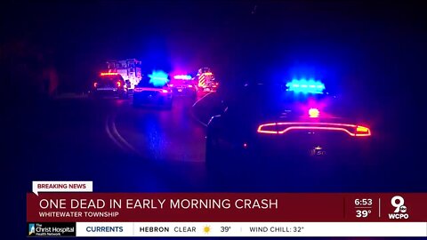 1 dead following early-morning crash in Whitewater Township