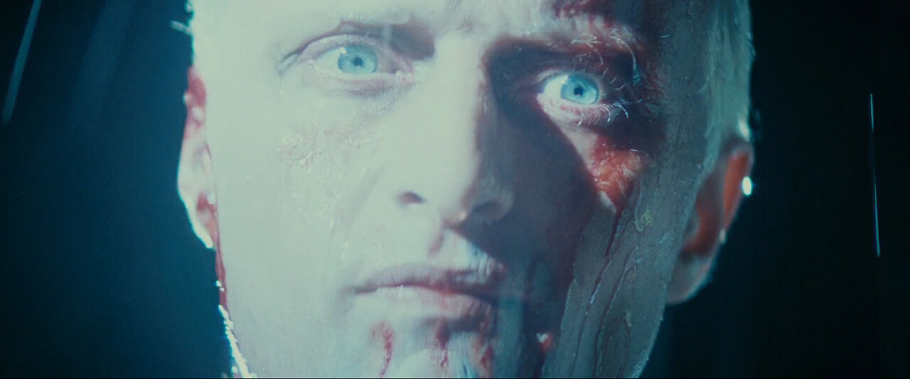 Rutger Hauer saves Harrison Ford in Blade Runner 1982