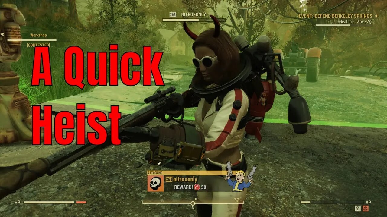 In Fallout 76 You Can Just Take It And Run. Or Server Disconnect