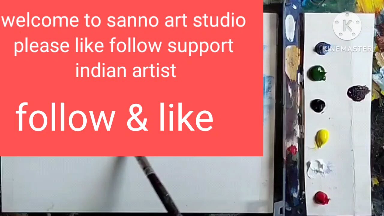 Acrylic painting tutorial| part -2 # spring season landscape himalya tutorial