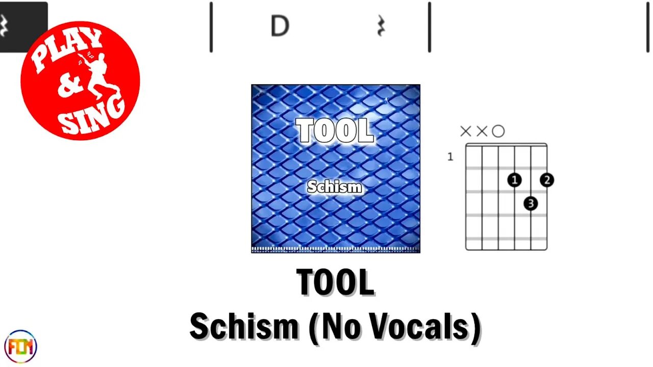 TOOL Schism FCN GUITAR CHORDS & LYRICS NO VOCALS