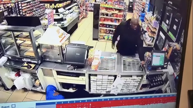 Security Guard Just Happened To See This Robbery Go Down; Watch How He Handled Things!