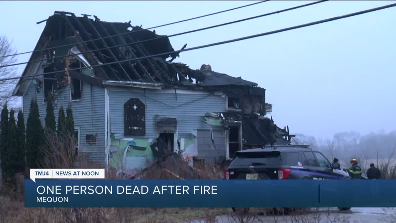 1 person killed in early-morning fire at Mequon home