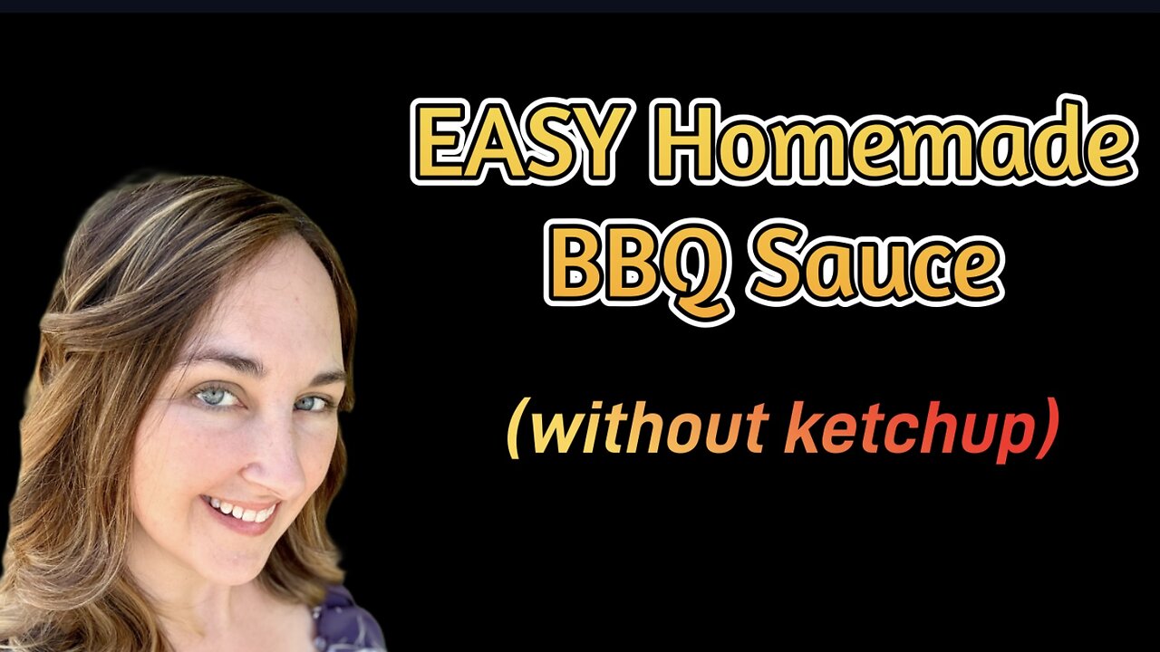 EASY Homemade BBQ Sauce Recipe (without ketchup)