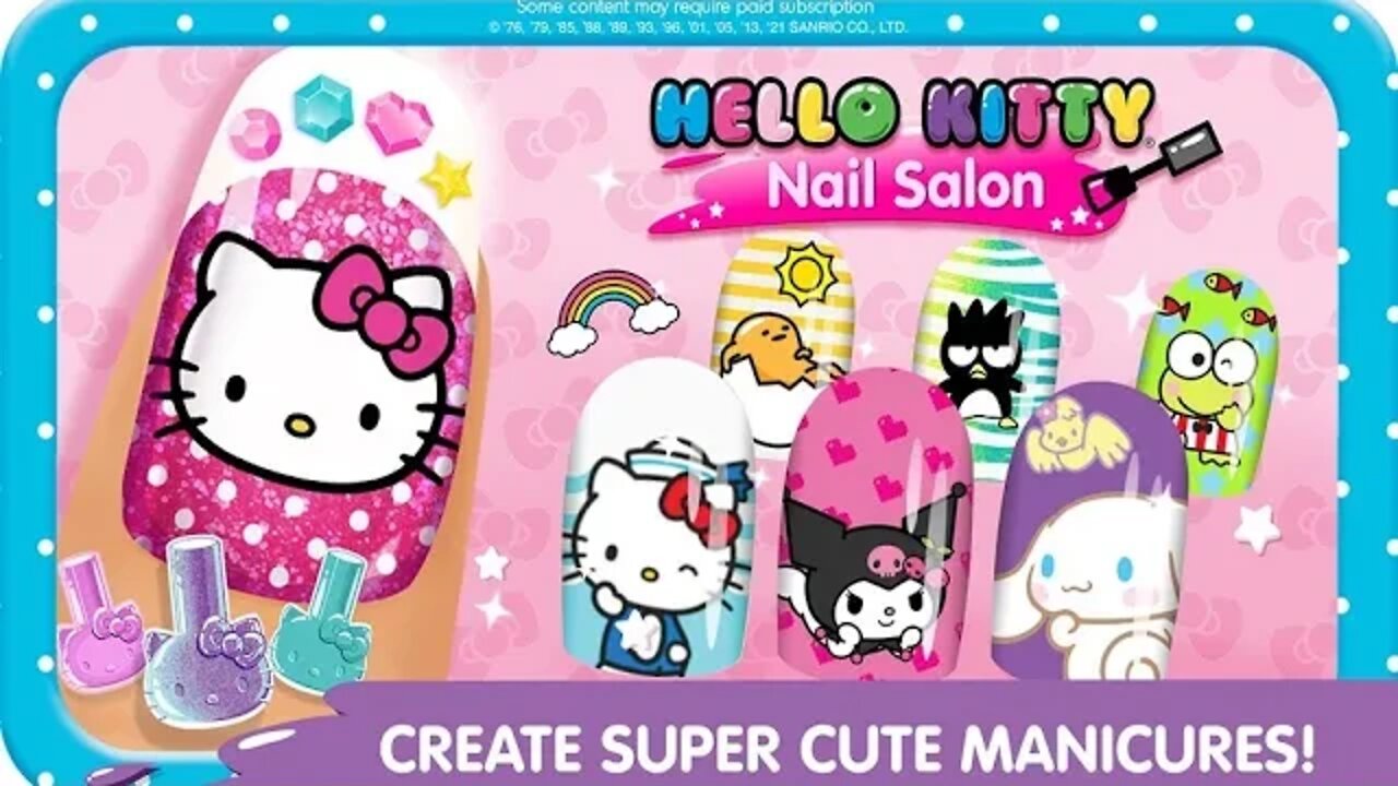 Hello Kitty Nail Salon - kids App 👶 No Copyright Videos👶 #nailsalon #kidsgames #kidsgamevideo Clip 6