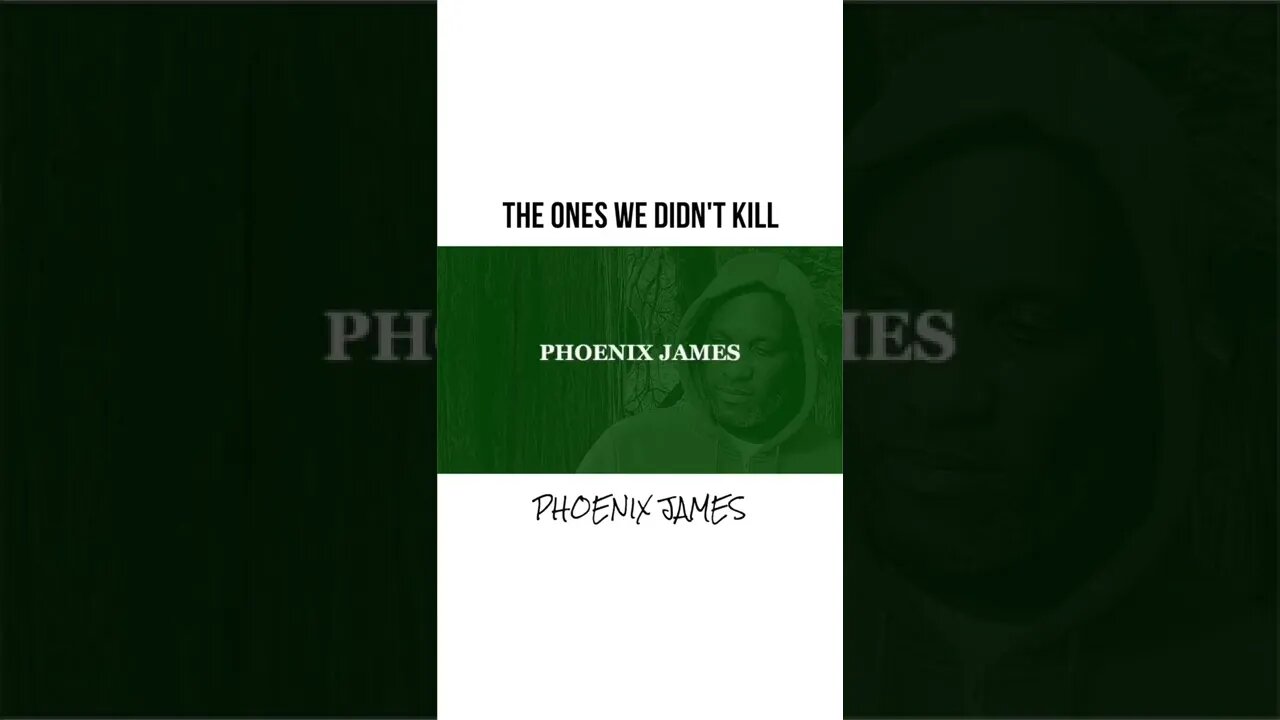 The Ones We Didn't Kill #phoenixjames #book #poet #spokenword #poetry #writing #reading #poet #books