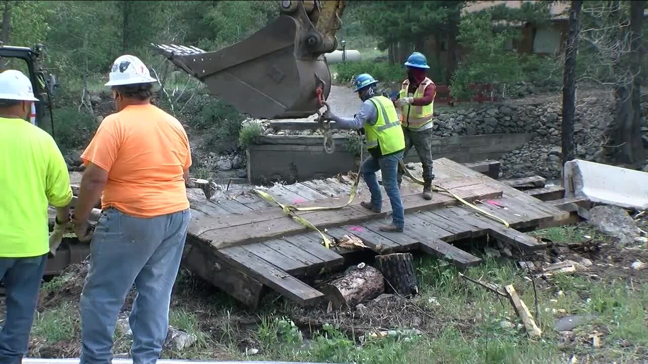 Several Poudre Canyon cabin owners protesting Larimer County's attempt to destroy damaged bridge