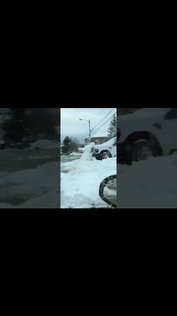 This car is not leaving with that snowman there