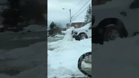 This car is not leaving with that snowman there