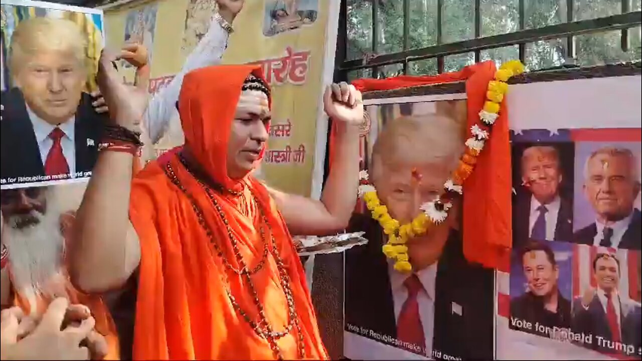 Hindu Priests in India Praying for Donald Trump