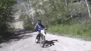 Honda XR650L Endo - Crash - Over the Handle Bars