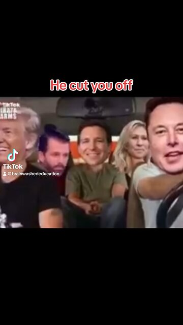 Elon musk He cut u off