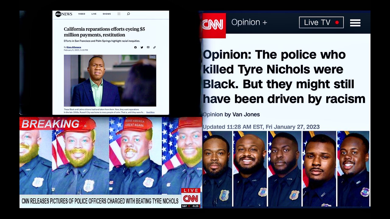 News Media Ignore Black Slave Owners Portray Black Cops Who Killed Tyre Nichols As White Supremacist