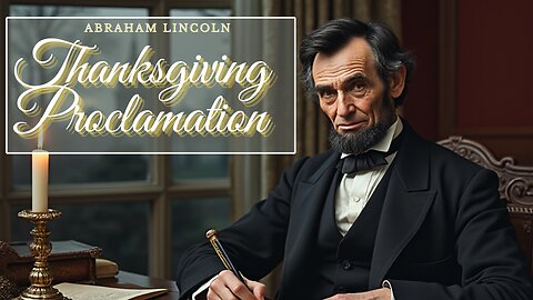 Lincolns Thanksgiving Proclamation 1863