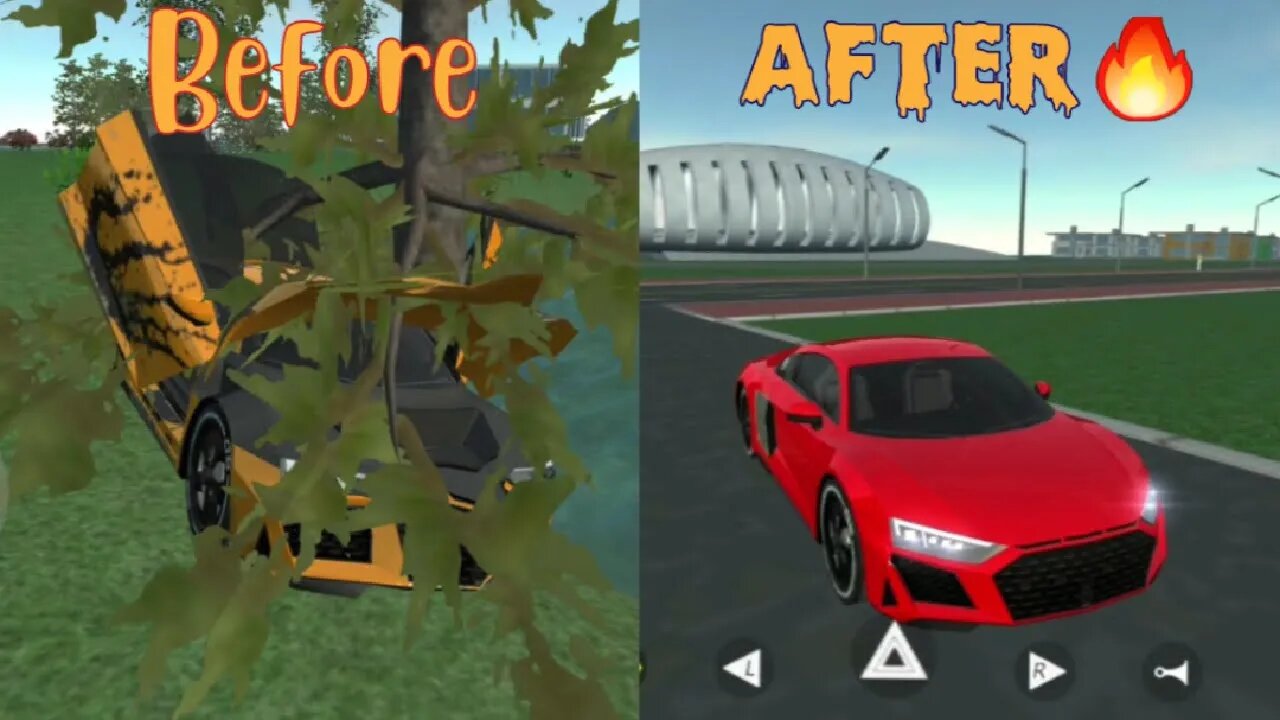 Car Simulator 2 - Rebuilding A Audi R8 Beast upgrading | Scary Car Wash | AndroidGameplay