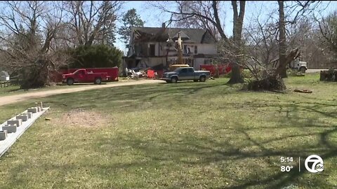 Demolition begins on Commerce Township horse farm property