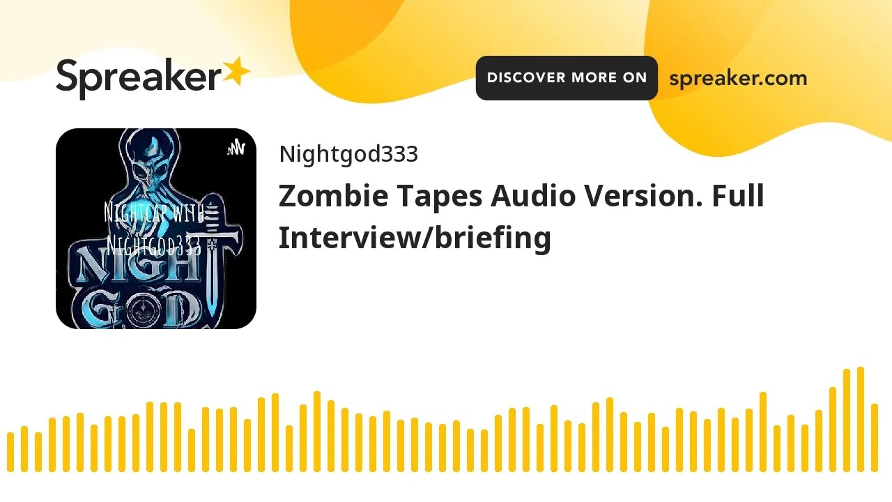 Zombie Tapes Audio Version. Full Interview/briefing