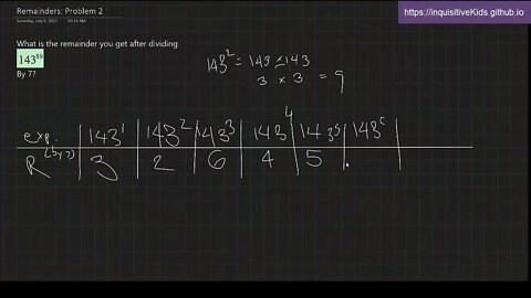 Remainders: Problem 2