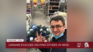 Ukraine evacuee helping others in need