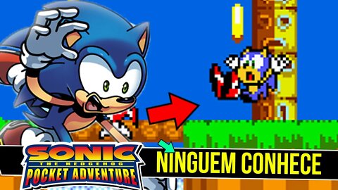 SONIC MANIA 8 bits que VOCE NUNCA JOGOU | Sonic Pocket Adventure #shorts