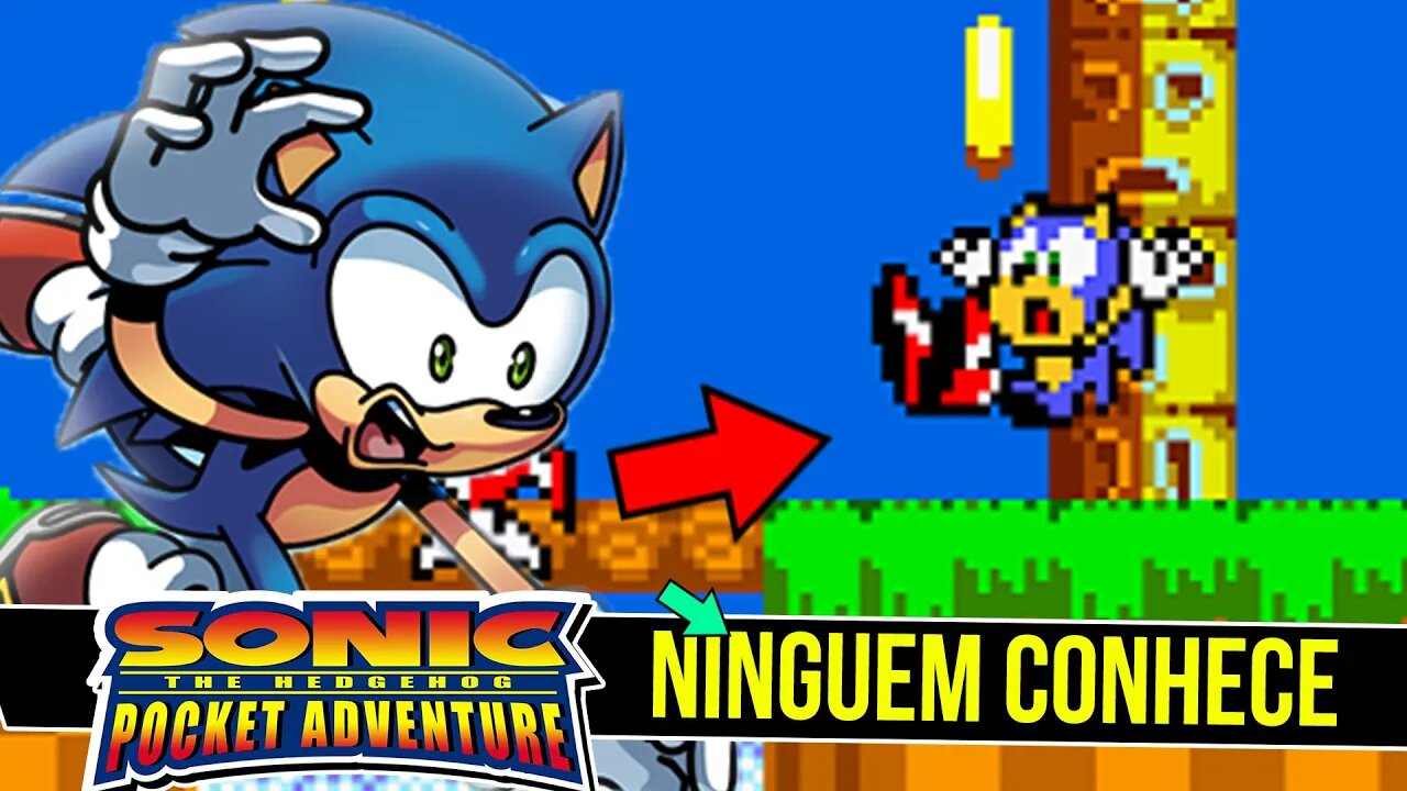 SONIC MANIA 8 bits que VOCE NUNCA JOGOU | Sonic Pocket Adventure #shorts