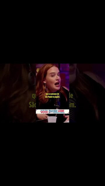 REFUTEI ISA PENNA EM DEBATE! #shorts