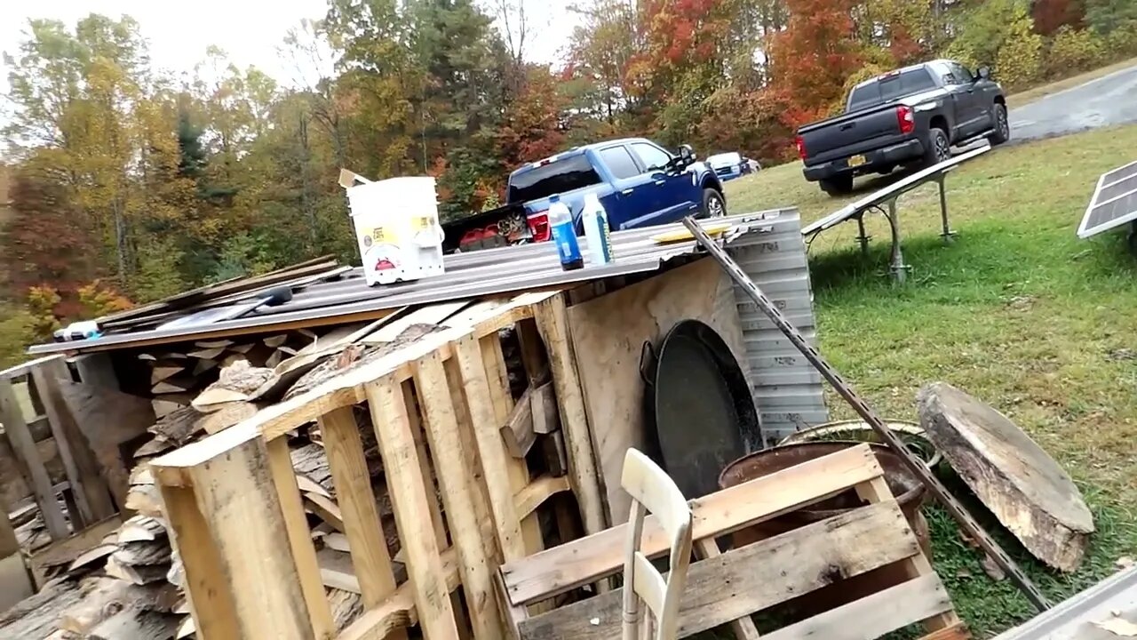 Showing you the progress that we have gotten done at the Homestead today.