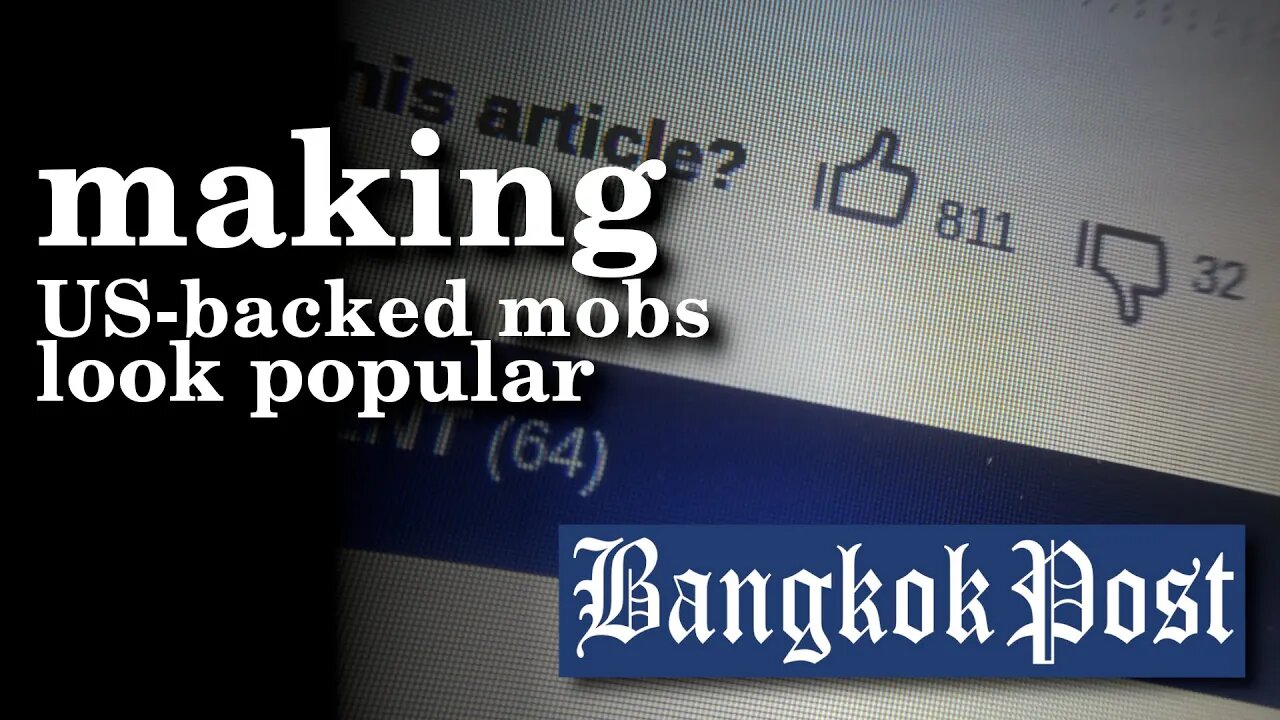 How Media Helps US-backed Thai Mobs Look "Popular"