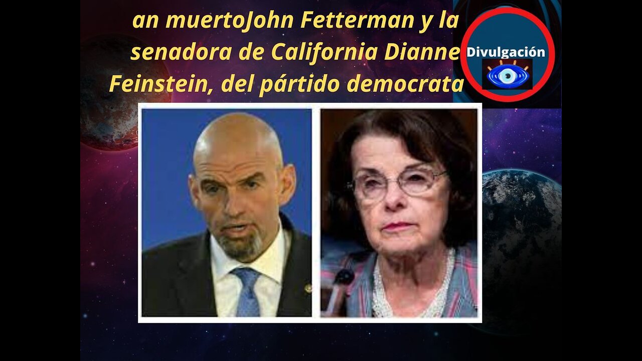 an muertoJohn Fetterman y la senadora de California Dianne Feinstein, del pártido democrata