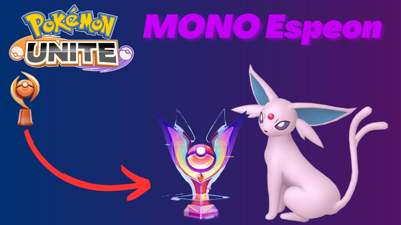 So jogo com esse boneco agora!! Pokemon Unite Espeon Gameplay.