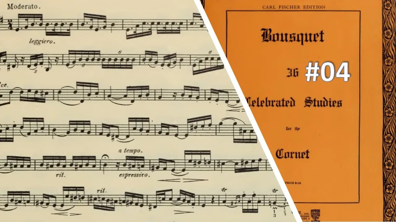 🎺🎺🎺 [TRUMPET ETUDE] BOUSQUET 36 Celebrated Studies for the Cornet - #04 por Helder Passinho Jr.