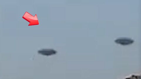 Many UFOs leaving the island