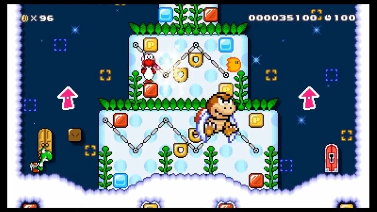 Mario Maker 2 SMW Sky Levels