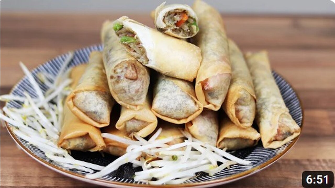 Crispy Vegetable spring roll recipe - Simple to make at home step by step