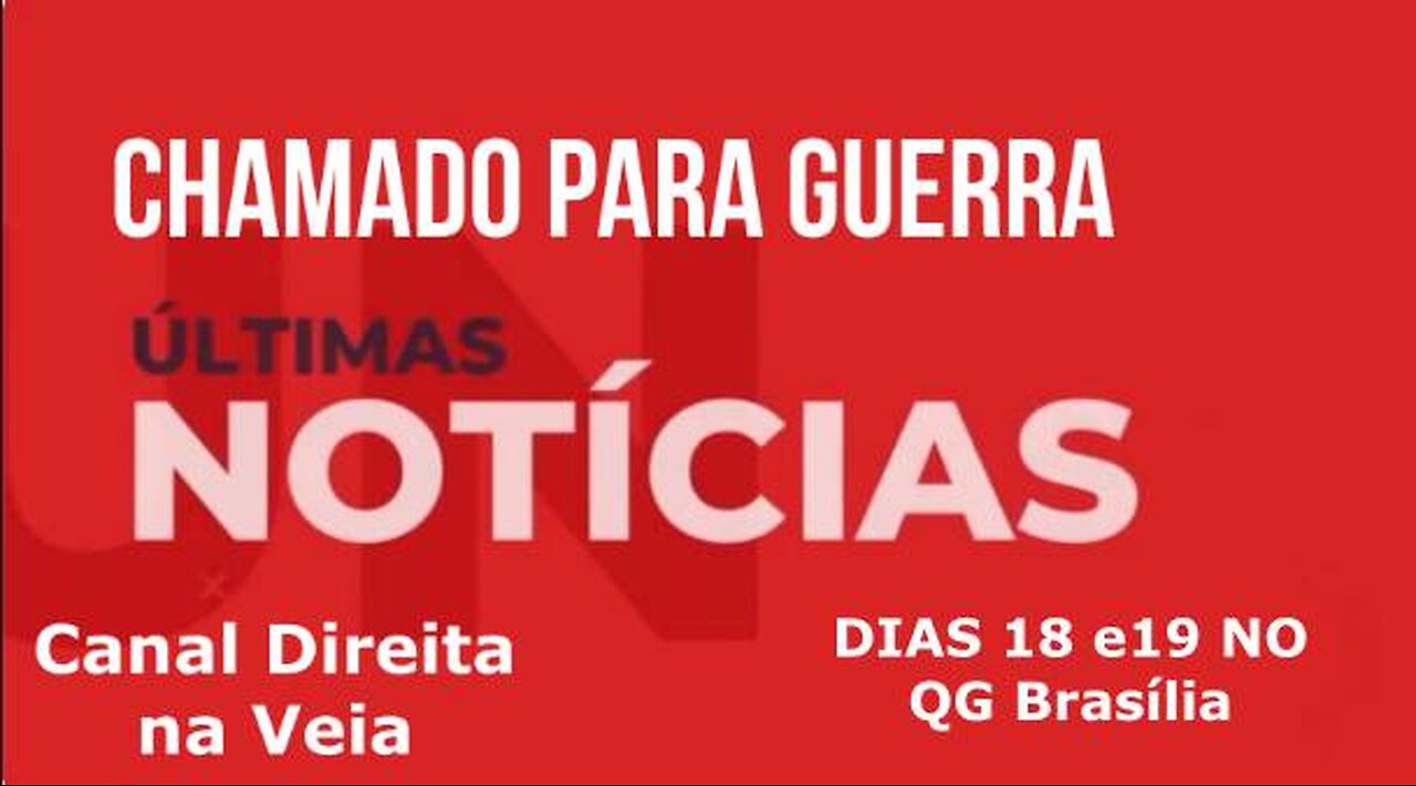 VEM PARA O QG NESTE DOMINGO 18/12