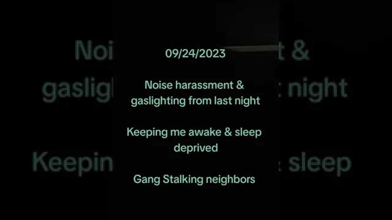 #gaslighting with fireworks + neighbor crying. From last night - 09/24/2023