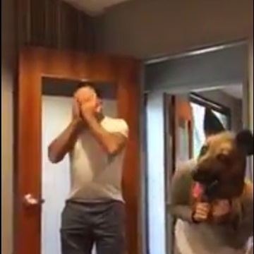 Dog Mask Scare Prank