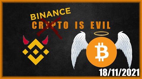 Binance CEDENDO pro ESTADO! E AGORA? Análise Bitcoin 18/11/2021