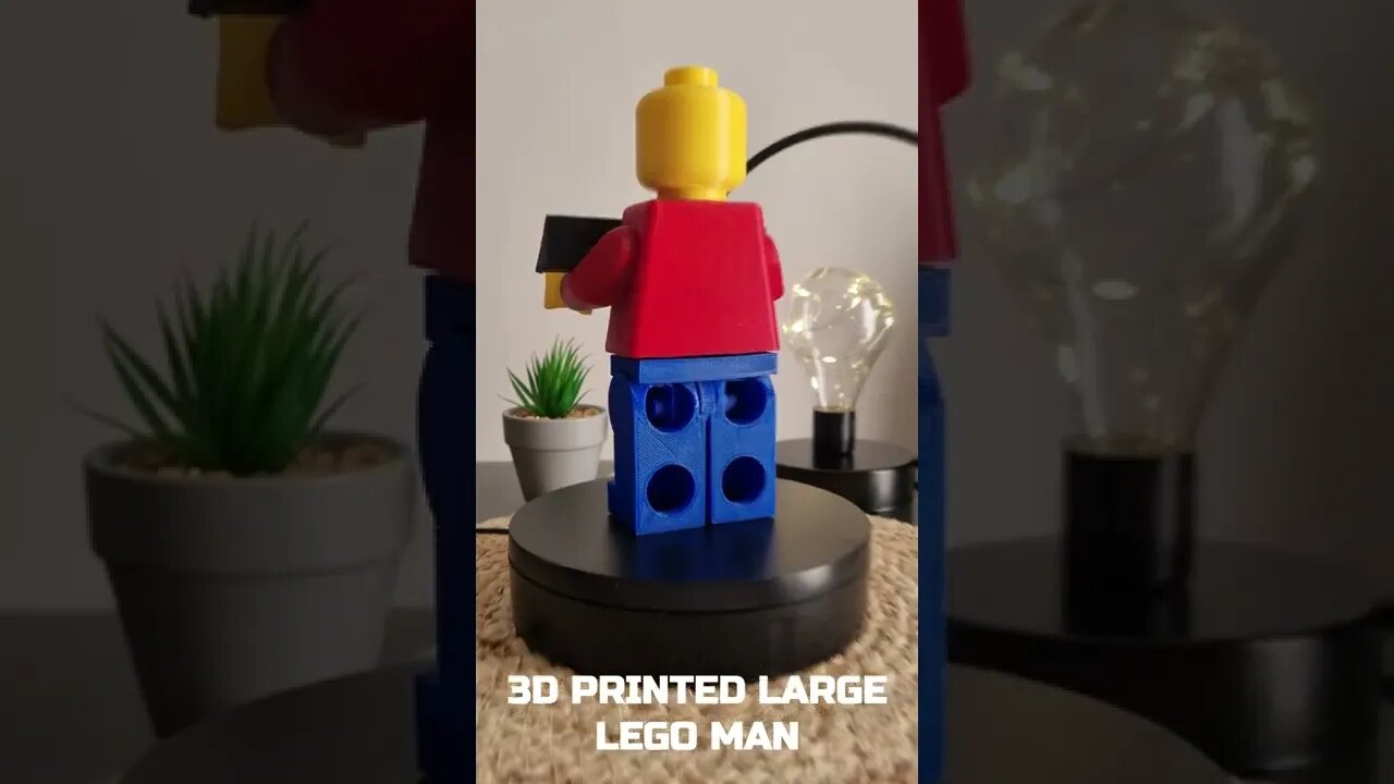 3D Printed Giant Lego Man #shorts #lego #3dprinting #legoworlds #3dprinted #cool3dprint