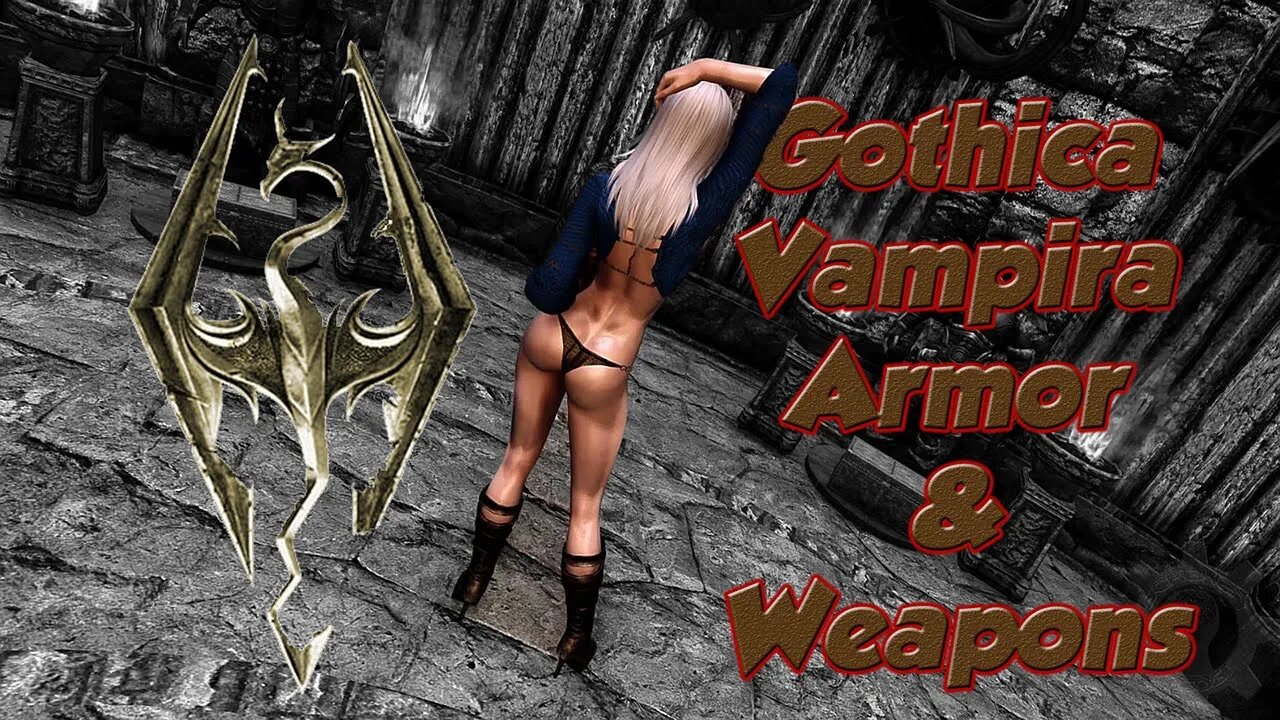 Skyrim - Gothica Vampira Armor & Weapons (Reworked) CBBE/3BA PC/Xbox