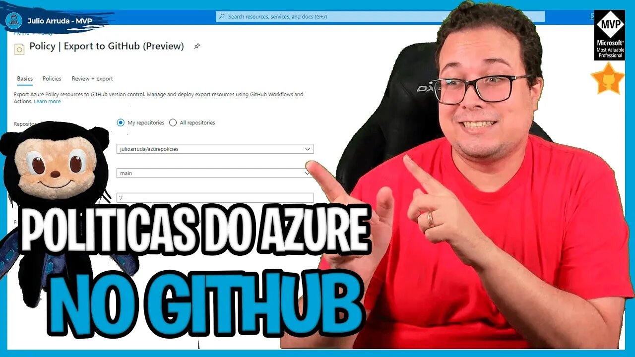 Mantenha as politicas do seu Azure no GitHub