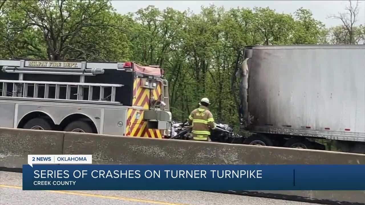 Series of Crashes on Turner Turnpike