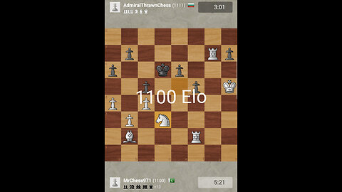 1st Time Reach 1100 Elo#chess.