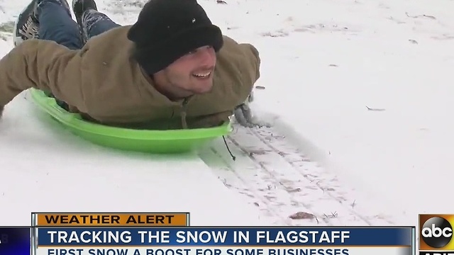 First major snowstorm a boon to some Flagstaff businesses
