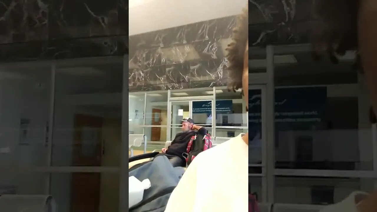 Ghetto #gangstalker trimming nails in public. #noiseharassment