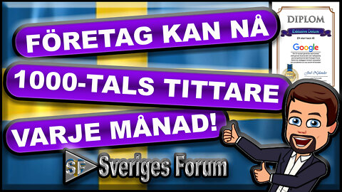 ANNONSERA på kanalen! - NU synlighet till FÖRETAG och ORGANISATIONER