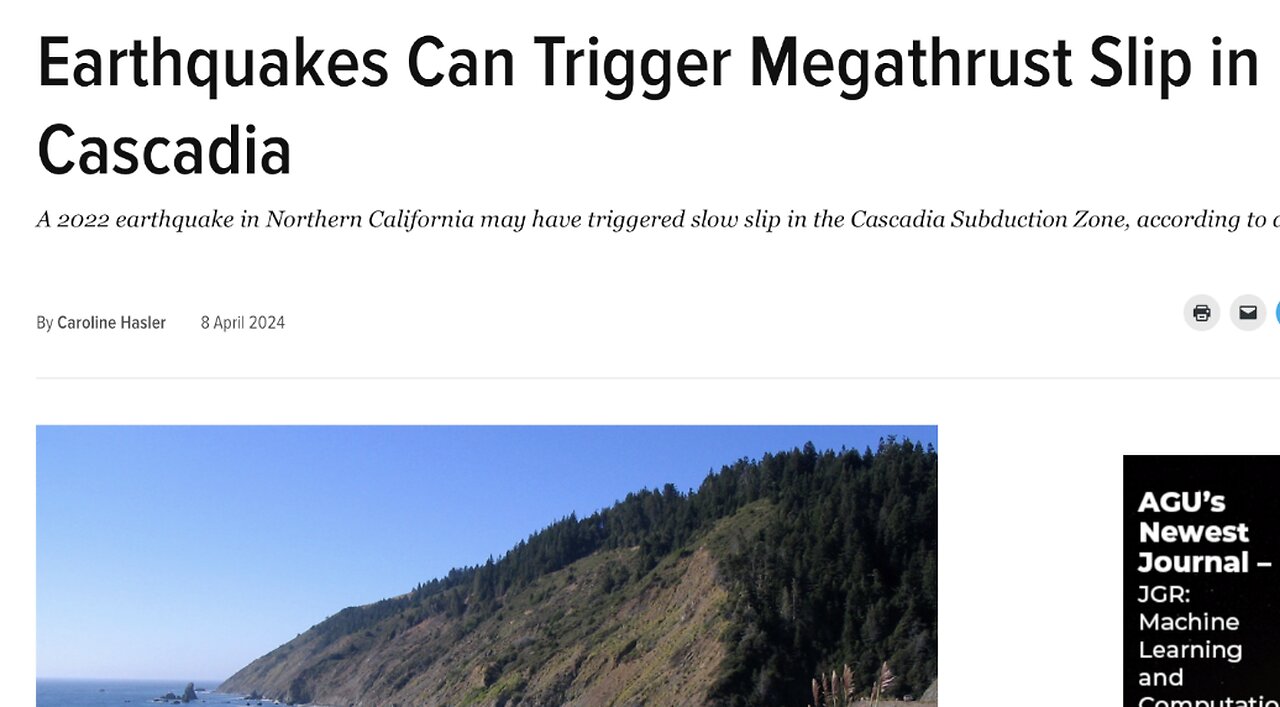 Triggering Cascadia, Unprecedented Magnetar, Solar Watch | S0 News Apr.10.2024