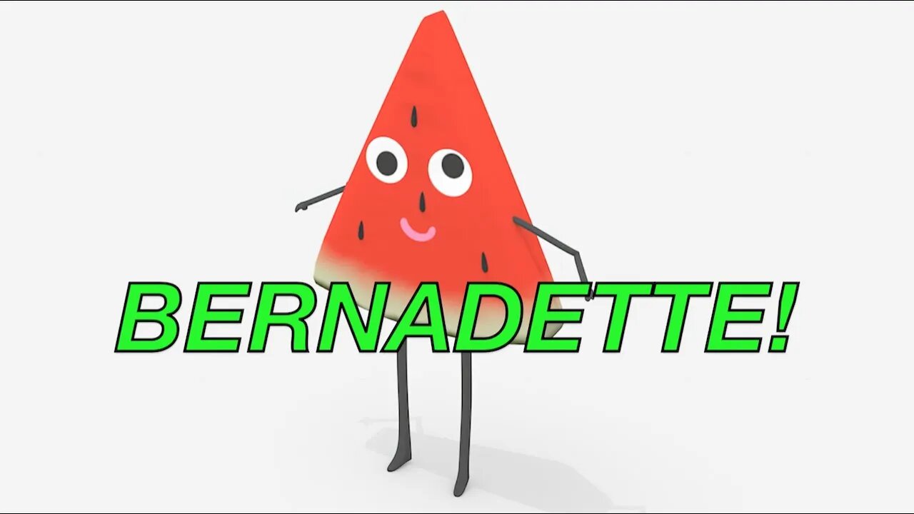 Happy Birthday BERNADETTE! - WATERMELON Birthday Song