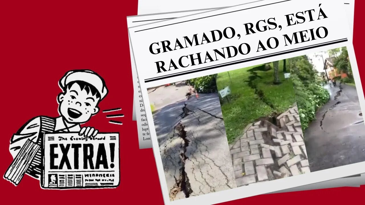 GRAMADO, RGS, ESTÁ RACHANDO AO MEIO